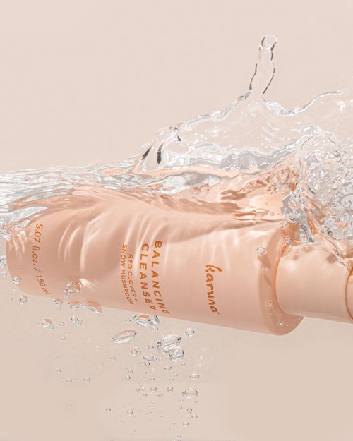 Karuna Balancing Facial Gel Cleanser | Gentle, Non-Stripping Daily Face Wash for All Skin Types | With Niacinamide, Hyaluronic Acid, and Snow Mushroom for Lightweight Hydration |150 ml