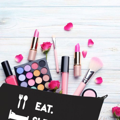 Optometrist Makeup Bag Funny Optometry Gift Optometrist Graduation Gifts Eye Doctor Vision Gifts Eat Sleep Fix Eyes Repeat Cosmetic Bag Zipper Pouch For Optometrist Optician (Eat Sleep Fix Eyes bl)