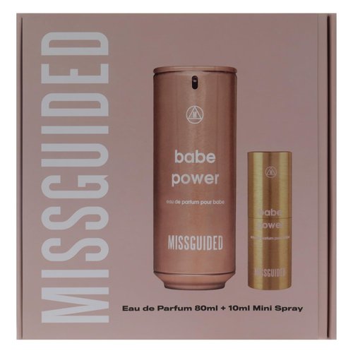 Missguided Babe Power for Women - 2 Pc Gift Set 2.7oz EDP Spray, 0.34oz EDP Spray