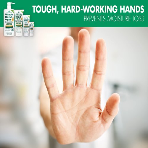Miracle Hand Repair Cream for Dry Cracked Hands 32 oz Best Healing Hand Cream with 60% Aloe Vera - Non-Greasy Moisturizer for Working Hands - Fast Absorbing Lotion for Extremely Dry Skin