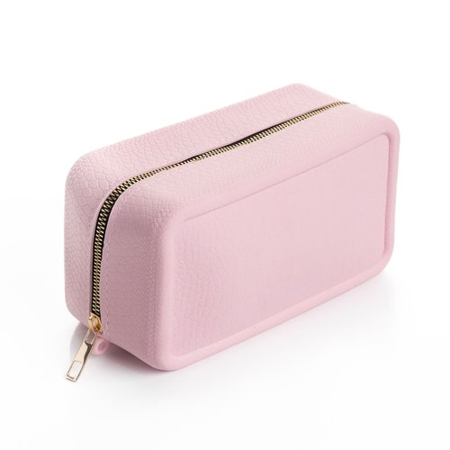 eysma Scented Makeup Bag for Women – Nostalgic & Elegant Fragrance, Waterproof Silicone Cosmetic Pouch with Leather Texture, Washable & Long-Lasting Scent, Travel Organizer