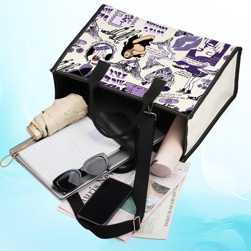 LEVLO Song Lyrics Aesthetic Tote Bag Tour Concert Gift Musical Shoulder Bag Singer Merchandise (Butterfly LT)