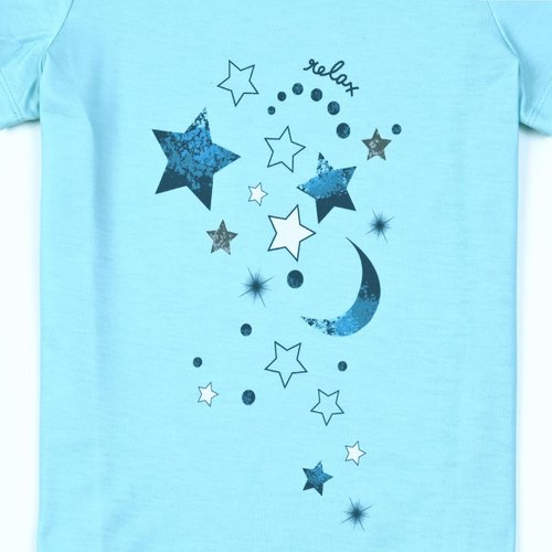 Mirawise Pajamas for Girls Blue Moon 3 Piece Pajama 8 9 8-10 Years Old Pant Pjs Set Cute