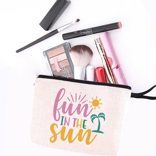 Hanamiya Na Beach Essentials Gifts Sunscreen Bag Beach Accessories Cruise Gifts for Women Girls Makeup Bag Summer Bags Ocean Cosmetic Bag Ocean Themed Gifts Summer Lovers Gift