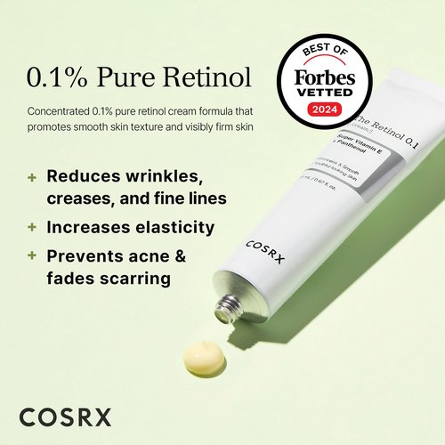 COSRX Peptide Collagen Hydrogel Eye Patch + Retinol 0.1% Cream, Korean Skin Care