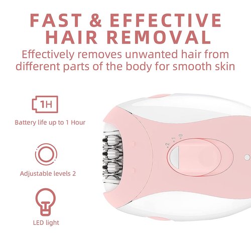 Epilator for Women, Epilators Hair Removal for Women Face with 2 Speeds, Glabrouse Skin Epilator Face Trimmer Device, Facial Hair Removal for Face Legs Arms Armpit Bikini