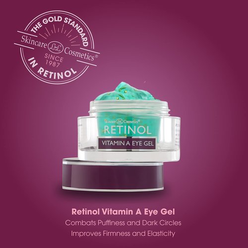 LIVAURA Retinol Vitamin A Eye Gel – Anti-Wrinkle Treatment Minimizes Signs of Aging, Dark Circles Around Eyes – Extra Boost of Retinol From Micro-Beads Restores Tone & Elasticity to Eye Area