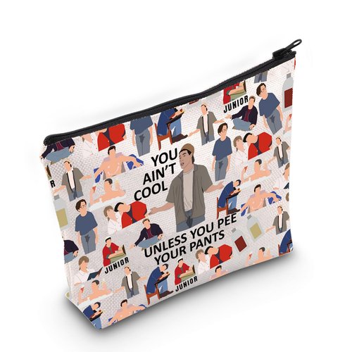 LEVLO Funny Comedy Movie Cosmetic Make Up Bag You Ain't Cool Unless You Pee Your Pants Make Up Zipper Pouch Bag(You Ain't Cool Full)