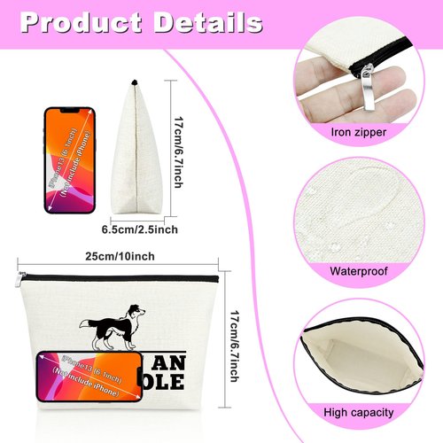 Australian Shepherd Gifts for Aussie Lovers Aussie Dog Mama Makeup Bag Gift for Women Girls Funny Aussie Dog Lover Gift Unique Dog Mom Gifts Mom Of An Ausshole Cosmetic Bag Gift Mother's Day Gift