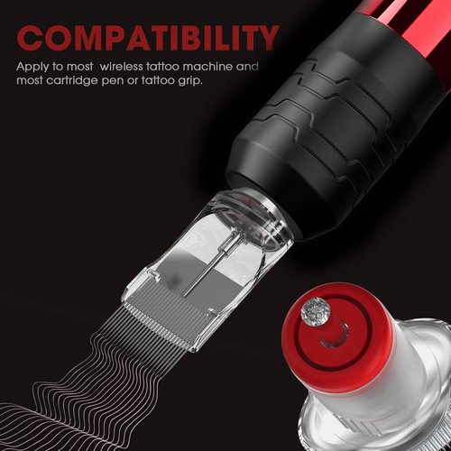 EZ EPIC Tattoo Cartridge Needles - 8Pcs #12 (45RM) Standard Curved Magnum for Tattooing Rotary Tattoo Pen Machine Supply Round Magnum - Revolution