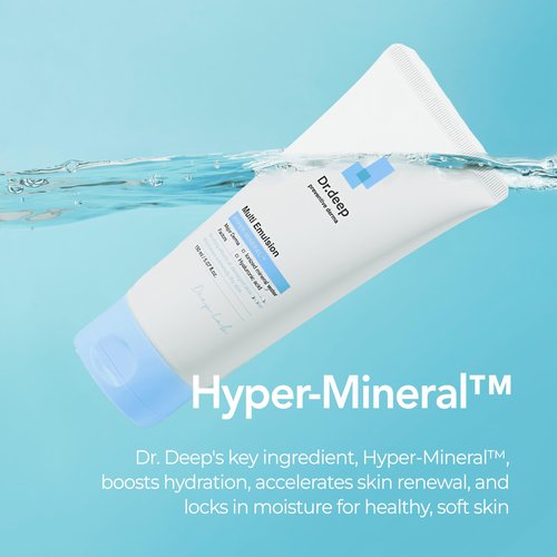 Dr.Deep Multi Emulsion - Lightweight Moisturizer for Sensitive, Dry & Itchy Skin, Hydrating Emulsion with Shea Butter & Allantoin for Skin-Barrier Repair, 5.07 fl. oz