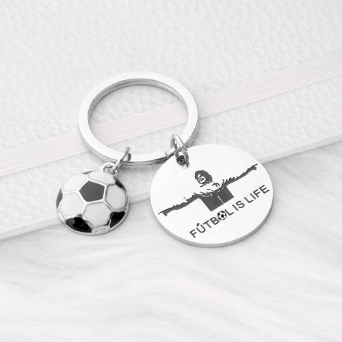 ENSIANTH TV Show Inspired - Futbol Socce- Football Lover Keychain Football Soccer Gift