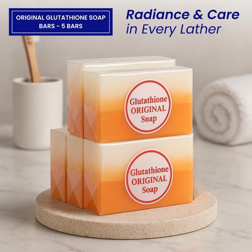 Skin Science Glutathione Soap Bars – Holidays Deep Cleansing & Hydrating Soap for Smooth, Refreshed Skin – Gentle Exfoliating Formula for Face & Body – 5 x 150g Bars