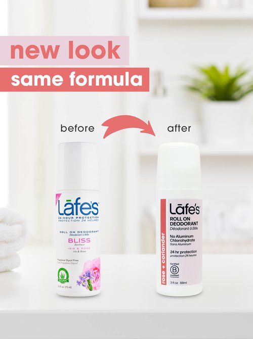 Lafe's Natural Deodorant | 3oz Roll-On Aluminum Free Natural Deodorant Variety | Cedar & Lime - Lavender & Aloe - Rose & Coriander | 3 Pack