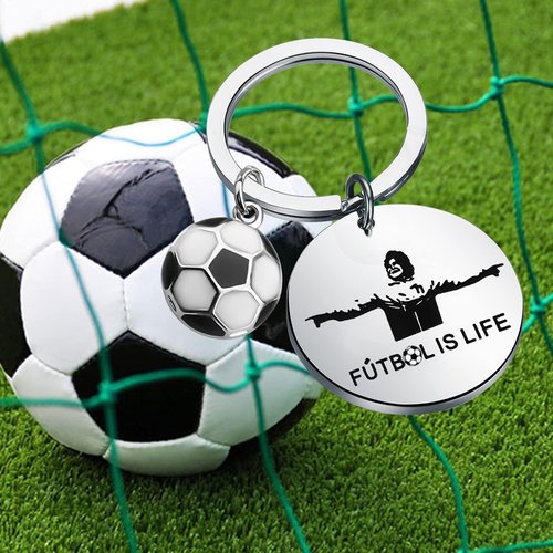 ENSIANTH TV Show Inspired - Futbol Socce- Football Lover Keychain Football Soccer Gift