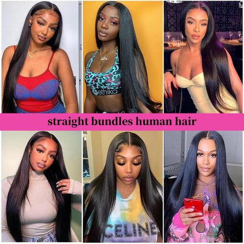 Straight Bundles Human Hair one Bundle 100g/pack 24 Inch 12A Brazilian Hair Single Black Bundles
