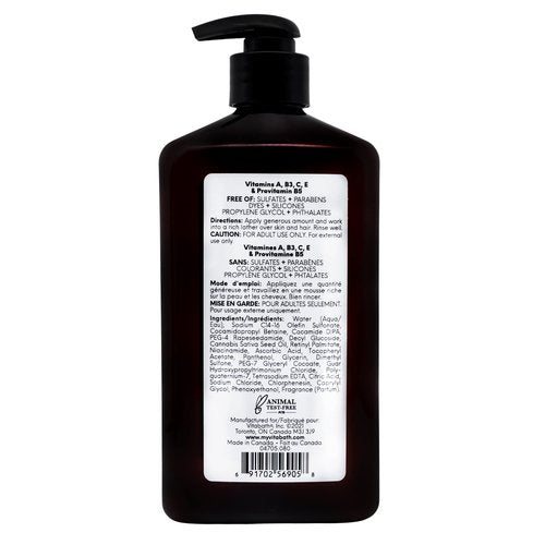 Vitabath Men's Lime & Cedarleaf All-In-One Body Wash Moisturizing Bath & Shower All Over Refresh, Hydrating Cleanser, Shampoo, Conditioner, Soap & Shave For All Skin Types - 16.9 fl oz
