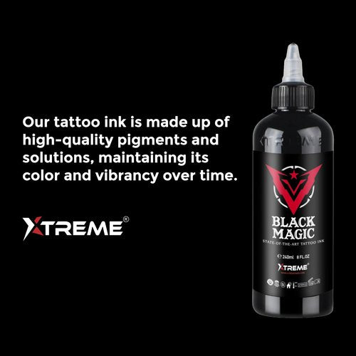 Xtreme Tattoo Ink, Versatile Medium Viscosity for Precision Tattooing, Rich Hue, Quick Healing, Acrylic-Free, Water Based, Highest Safety Stards - Ready-to-Use Tattoo Ink (Neon Blue, 4 oz)