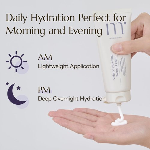 molvany Face Moisturizing Volume Impact Protein Cream - Korean Skincare Wrinkle Care Cream for Hydration, Elasticity & Volume Impact, 100 ml/3.38 fl. oz.