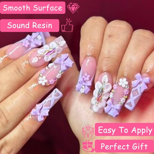 ZUMILLMN Bow Nail Charms, 6-Color 3D Nail Charms Bulk and Half Pearls for Nail Art Charms and Y2K Charms for Nails Design for Women Girl DIY Jewelry Cellphone Crafts