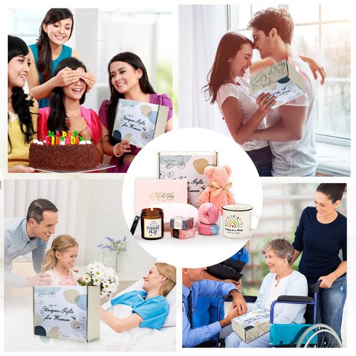 Feel Better Gifts for Women - Thinking of You Gift Basket for Women - Self Care Package Get Well Soon Gifts Basket for Sick Friend - Chemo Cancer Care Package Get Well Gifts for Women After Surgery