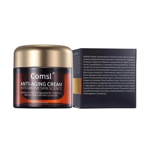 comsl US-Made With 30% Active Ingredients,SGS Certified, Retinol Vitamin C Niacinamide, Ceramide,Oligopeptides,Anti-Aging Face Moisturizer for Face, Firming Skin Care,Neck & Upper Chest -1.7 fl.oz