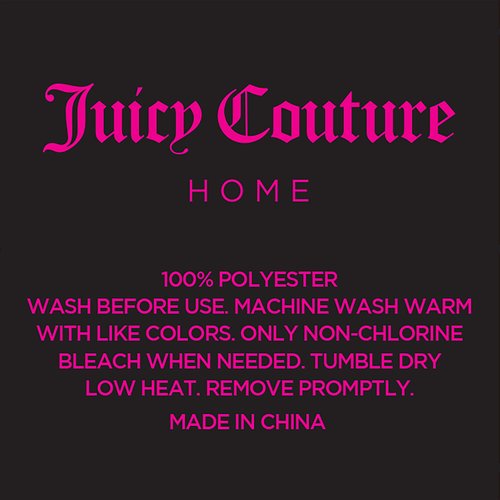 Juicy Couture Twin Size Satin Bed Sheet Set, Deep Pocket Silky Twin Sheet Set with 1 Fitted Sheet, 1 Flat Sheet and 1 Pillow Case, Wrinkle Resistant and Anti Pilling Bed Sheets - Black