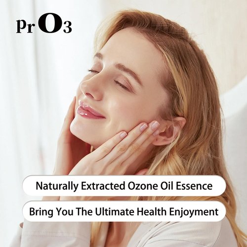 PrO3 Fully Ozoneted Olive Oil-100% Pure Ozone Oil-1 OZ-Glass Dropper Bottle-Organic Natural for Skin Care Essence Oil- Rich in Reactive Oxygen.