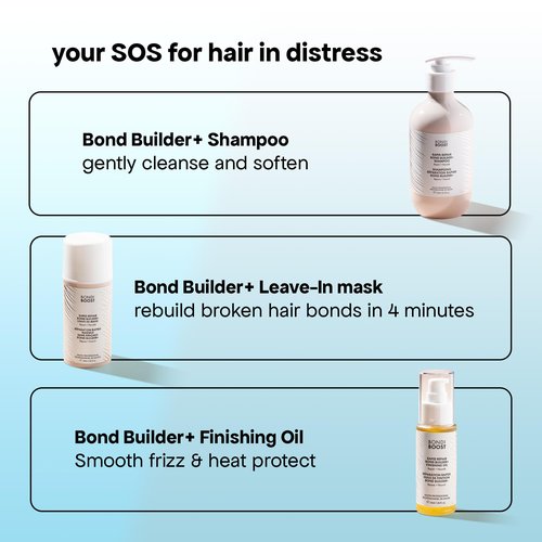 BONDIBOOST Rapid Repair Bond Builder + Shampoo for Damaged Hair [16.90 fl oz], Strengthening Formula for Restoring + Rebuilding Hair, Deep Conditioning + Nourishing Treatment for Healthier Results
