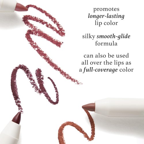 Julep The Perfect Pair 2pc Set It's Balm Tinted Lip Balm Dusty Orchid Shimmer and With a Trace Retractable Creamy Long-Lasting Lip Liner, Antique Rose
