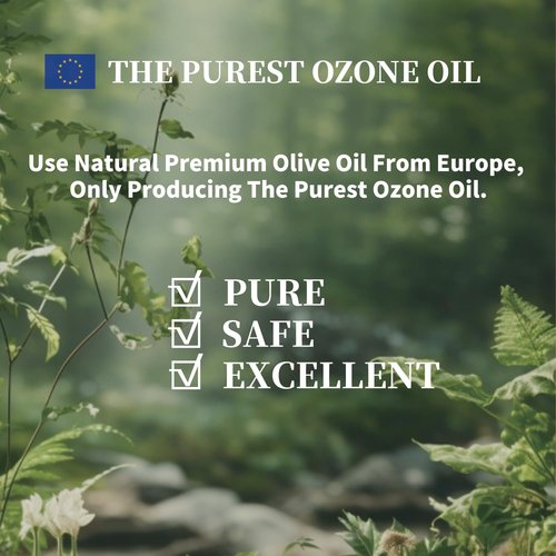 PrO3 Fully Ozoneted Olive Oil-100% Pure Ozone Oil-1 OZ-Glass Dropper Bottle-Organic Natural for Skin Care Essence Oil- Rich in Reactive Oxygen.