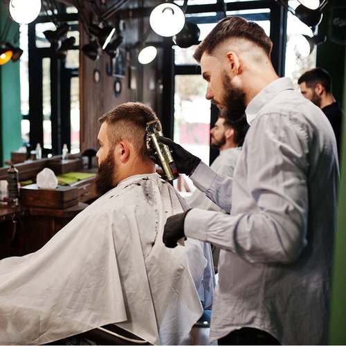 Professional Hair Clippers for Men Electric Haircut Kit Hair Trimmer Grooming Waterproof Rechargeable Close Cutting T Blade Trimmer USB Rechargeable Clippers for Hair Cutting (LED-Dragon)