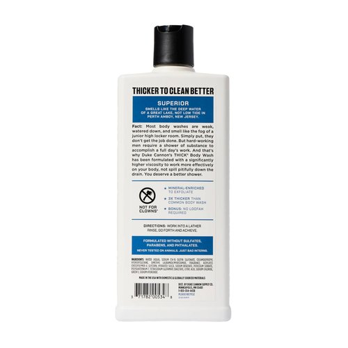 Duke Cannon Supply Co. THICK High-Viscosity Body Wash for Men THICK IN A BOX Variety 3 Pack - Premium Ingredients, Plant-Based Thickeners, Superior Lather, Natural Exfoliate, 17.5 Fl Oz (3 Pack)