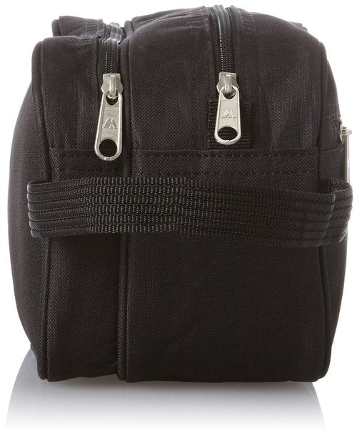 Everest 578W Dual Compartment Toiletry Bag, Black, One Size