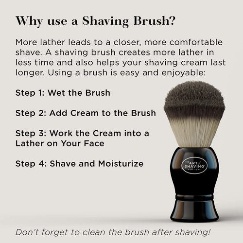 The Art of Shaving Sandalwood Shaving Cream for Men – Protects Against Irritation and Razor Burn – Hydrates and Nourishes Dry Skin – Clinically Tested for Sensitive Skin – 2.5 oz