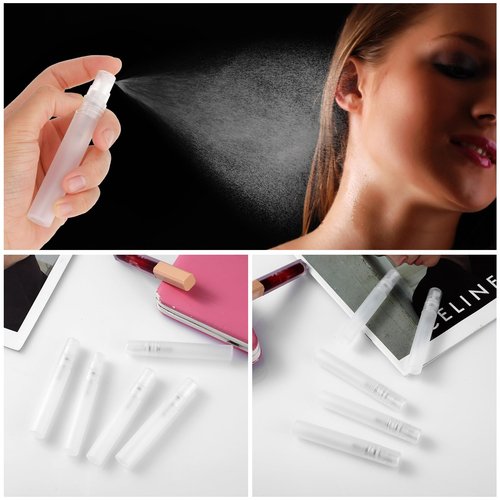 cobee Mini Portable Spray Bottles, Refillable Perfume Bottles Travel Size Small Sample Empty Bottle Containers Travel Outings Spray Boxes Dispensers for Perfume Makeup Remover(5 Packs, 8ml/0.27 oz)