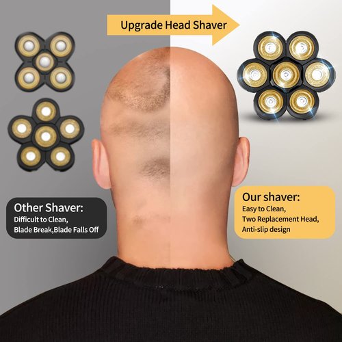 VOTMONI Head Shaver for Bald Men - Upgrade 7D Electric Razors, Multifunctional Hair Shaving Grooming Kit, Waterproof Wet & Dry