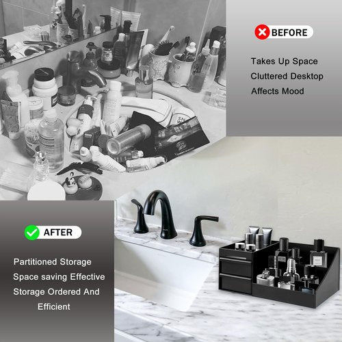 Turesmith Mens Organizer,Perfume Organizer,Cologne Stand,Cologne Shelf,Perfume Stand,Organizador de Perfumes,Bathroom Countertop Storage,Shelf for Bathroom Counter,Mens Dresser,Men Bedroom
