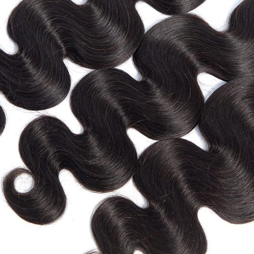BLACKMOON HAIR Indian Virgin Hair Body Wave Human Hair Bundle 100% Unprocessed Human Virgin Hair One Bundle 20 inch 100g Natural Black Color