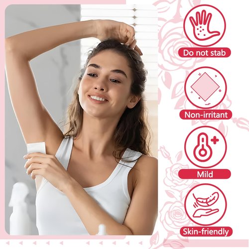 BUAEL Mini Deodorant Body Wipes 150 pieces of Travel deodorant Wipes And Travel Deodorant Individually Wrap Hypoallergenic Underarm Sweating Rose And Travel To Clean Skin For Female Male Teenagers