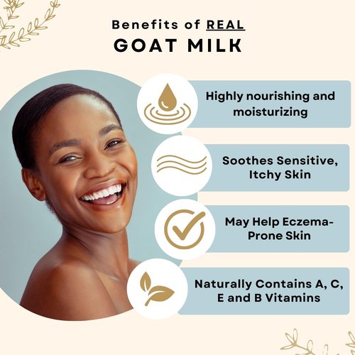 Way Natural Goat Milk Lotion, Fragrance-Free - Natural Facial Moisturizer for Women & Men w/Aloe - Hydrating Face Moisturizer for Dry Skin, Day & Night - Unscented Goat Milk Face Cream - 2oz Tube