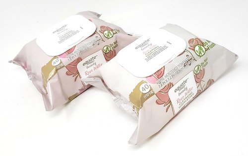 Rose Water Cleansing Towelettes, 40 Count (Pack of 2)