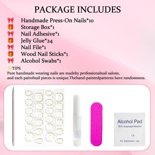 10 Pcs Luxury Medium Press on Nails Curved Stiletto Handmade Nails Press Ons Full Cover Glossy Dragon Claw Nude False Nails Reusable Acrylic Unique Eagle Claw Stick on Nail for Women（M）