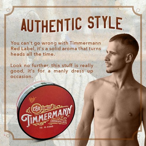 WhollyKaw Shaving Soap | Luxury Dense, Rich & Creamy Lather Tallow Wet Shave Puck Notes of Rum, Vanilla, Tobacco, Cinnamon, Woody, Powdery scent. | Grooming and Skincare for Men 4 oz - Timmermann Red
