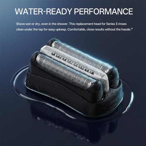 KIONCARE 2-Pack 32B 21B Shaver Replacement Head for S3 Foil & Cutter Razor, Accessories for Braun Series 3 S3 3040s 3010s 310s 3000s 3050cc 3080s 390cc