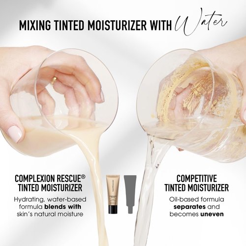 bareMinerals Complexion Rescue Tinted Moisturizer for Face with SPF 30 + Hyaluronic Acid, Hydrating Tinted Mineral Sunscreen for Face, Skin Tint, Vegan