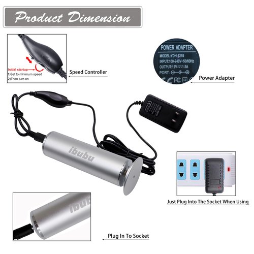 ibubu Electric Feet Callus Remover Silver & 3 Items Replaceable Sandpaper(80/100/180 Grit)