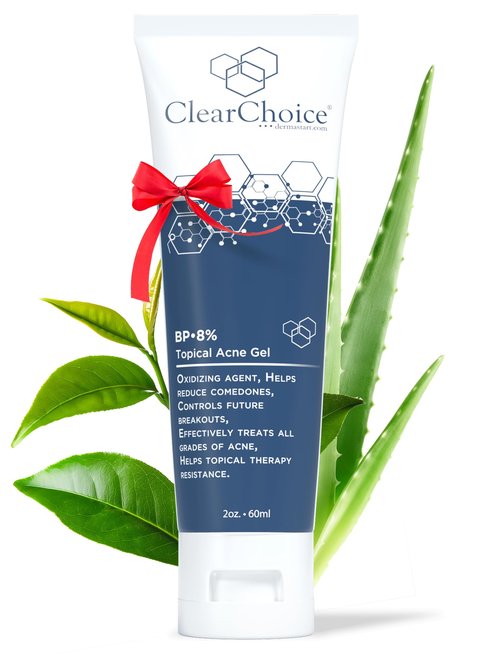 ClearChoice BP 8% Clarifying Liquid | 8% Benzoyl Peroxide Skin Refiner | Smooth, Clear-Looking Complexion | Fresh & Balanced Feel