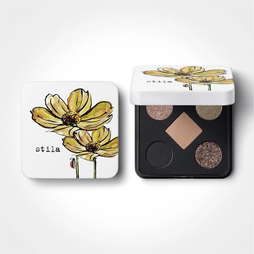 stila Pocket Play Eye Shadow Palette | 5 Silky Powder Shades for Eyes, Face, Highlight & Contour | Compact, Travel-Friendly, Blendable Formula | Matte & Shimmer, Neutral & Bold Tones