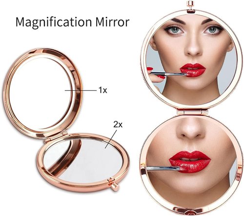 GAOLZIUY Flowers Girl Compact Mirror Proposal Gifts, Flower Girl Gift Makeup Mirror from Bride, Bridesmaid Gifts for Girls On Wedding Party